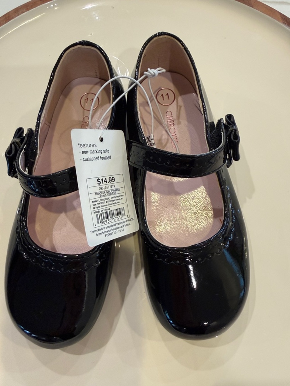 Girls Black Patent Mary Jane Dress Shoes -